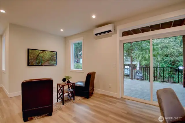 Wonderful Suite Down-stairs with a second deck.