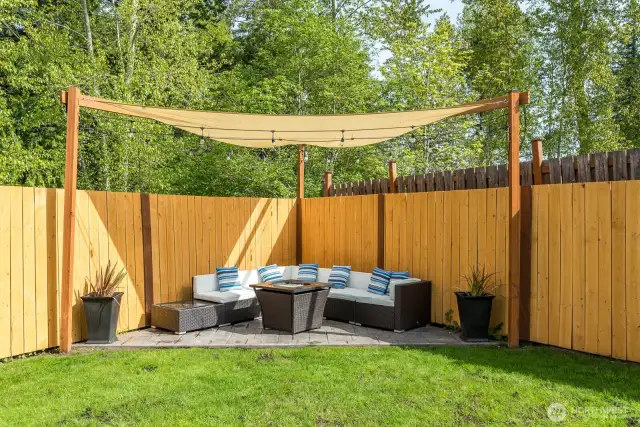 Space for outdoor entertaining.