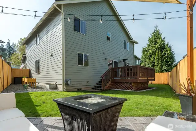 Backyard fully fenced.