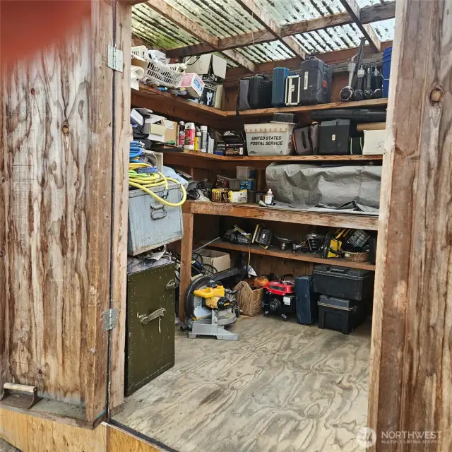 Additional shed/storage area.