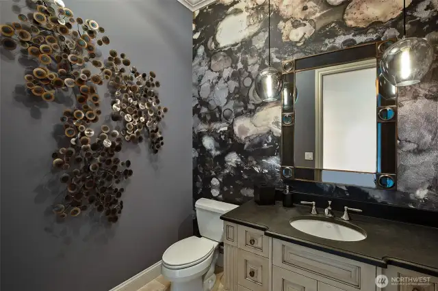 beautiful powder room