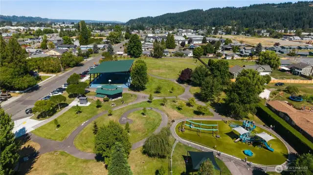 Local park is a block away.