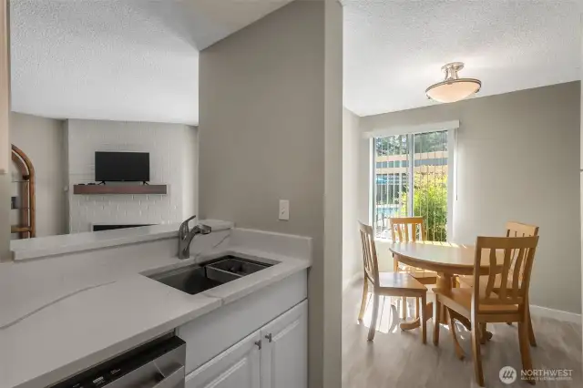 Pass-thru to living room