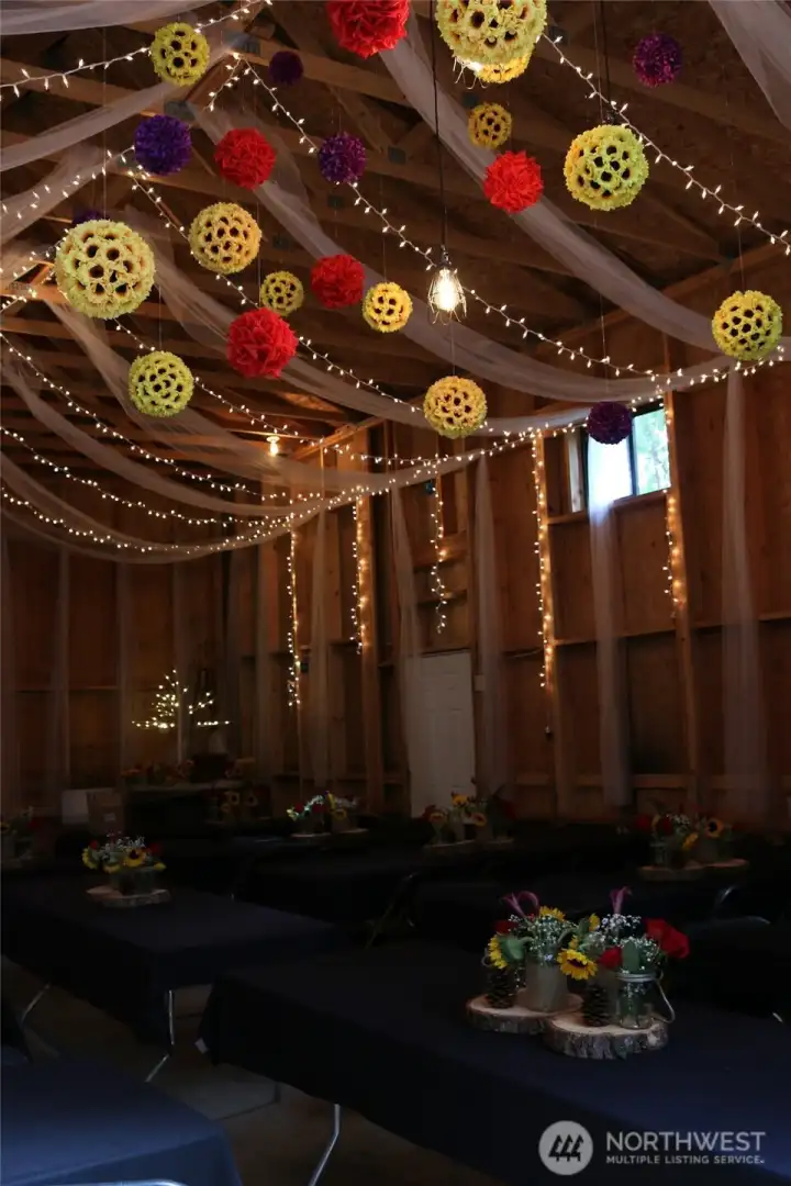 The sellers had their wedding in the barn