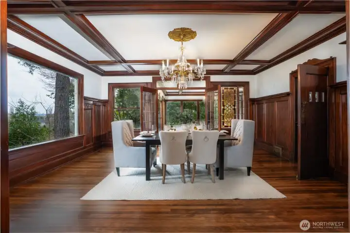 Formal Dining Room with the Family Room beyond