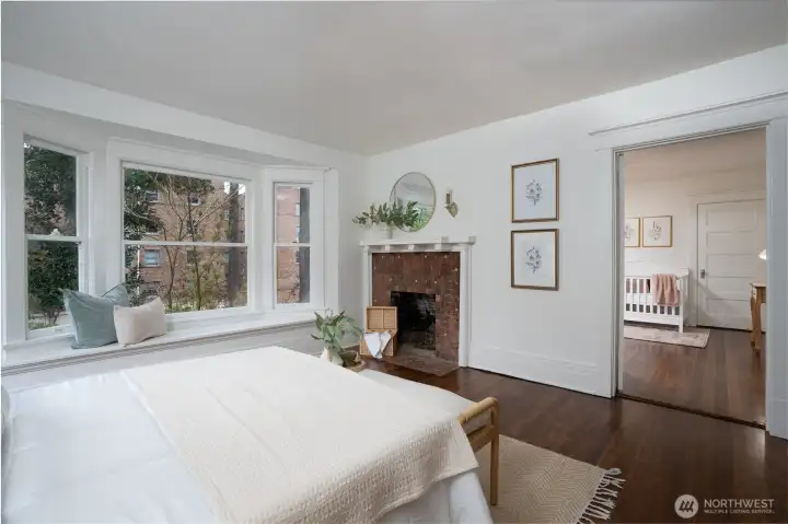 Bedroom 3 and peek into Bedroom 4