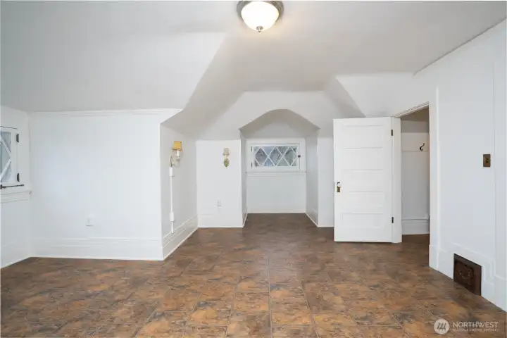 3rd story Bedroom with views and walk in closet