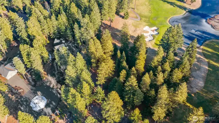 Aerial view of homesite