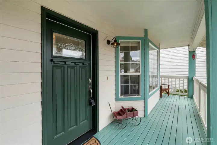 Covered front porch