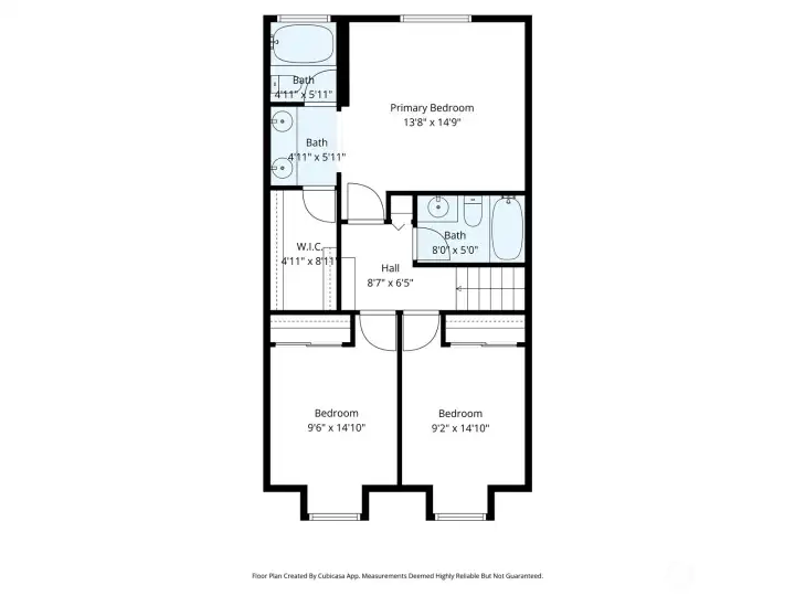 Upper level floorplan