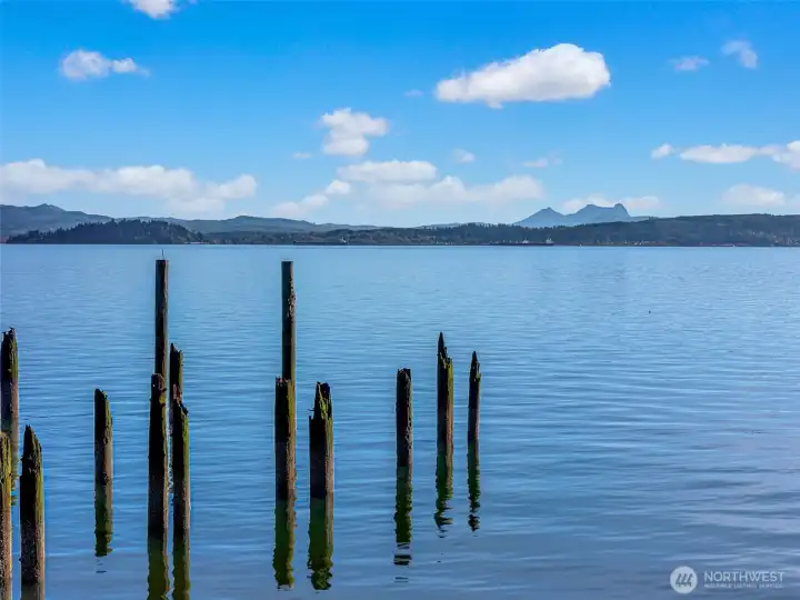 Pilings to tie your boat up to during Salmon and crabbing season.