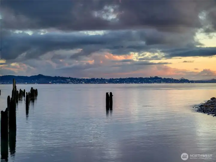 Launching your boat at sunrise.