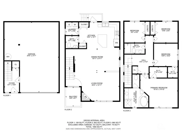 Floor plan of specific home