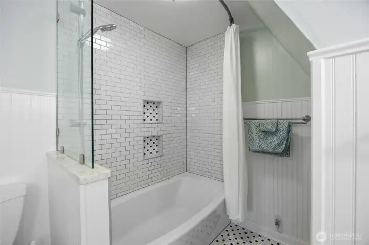 upstairs full bath, fully updated