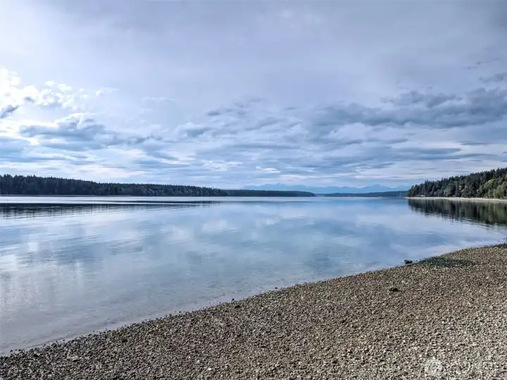 Up Peale Passage with Squaxin Island on the left
