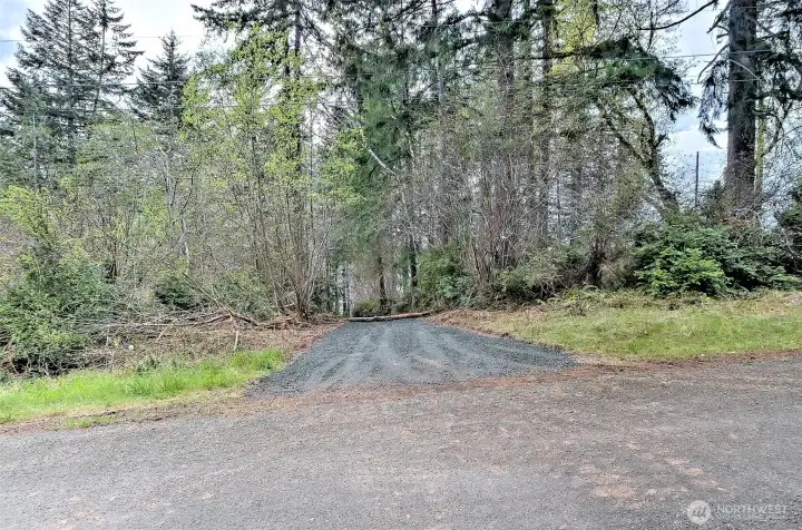 Driveway in to the property