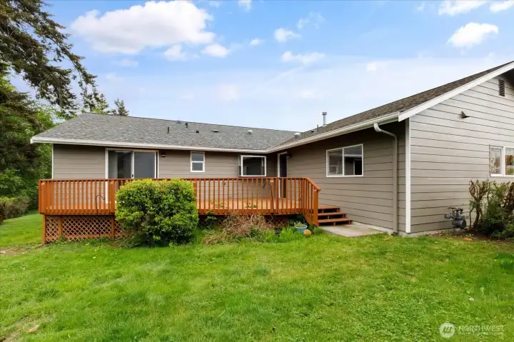 Check out the spacious deck!