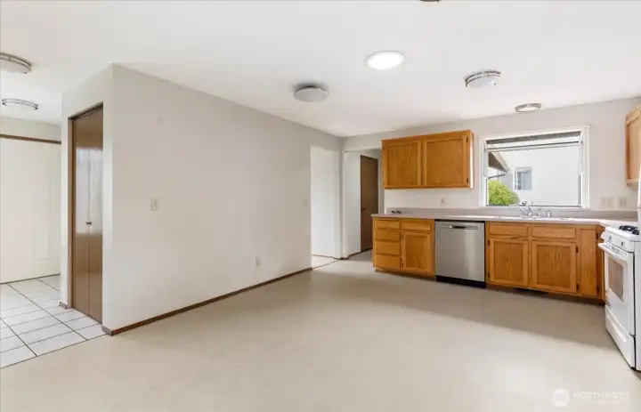 Kitchen and pantry.