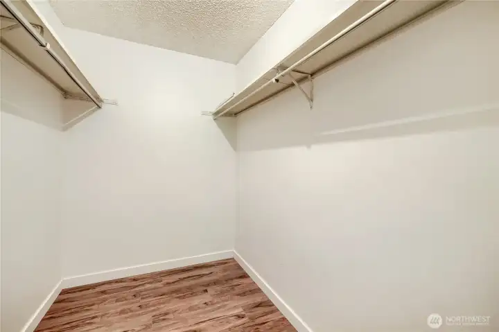 Spacious Walk-In Closet!