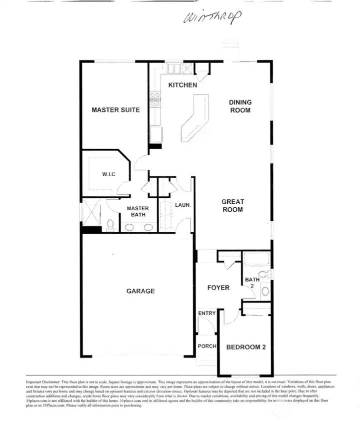 Winthrop floor plan