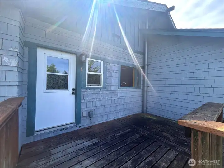 Charming deck for entertaining and enjoying your lovely yard!