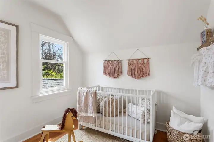 Third bedroom on the upper level - perfect for nursery or office.