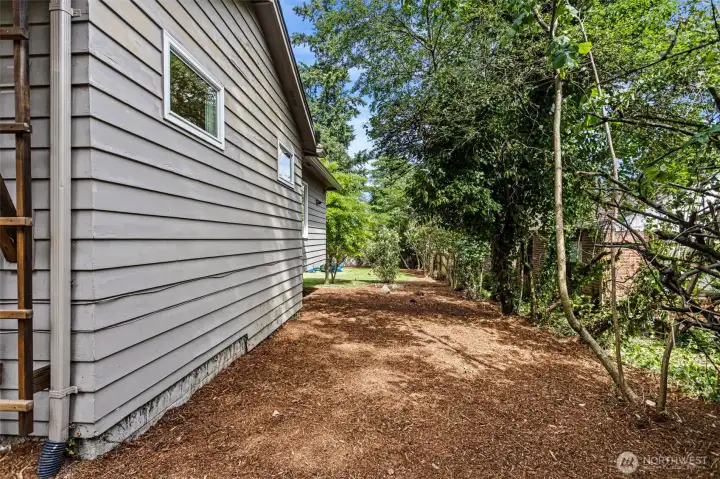 South side of the house