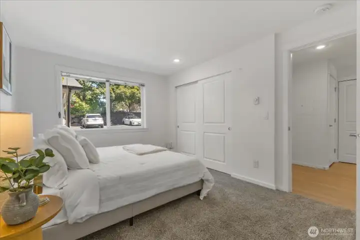 Plenty of closet space and room for a King size bed. Plenty of closet space and room for a King size bed.