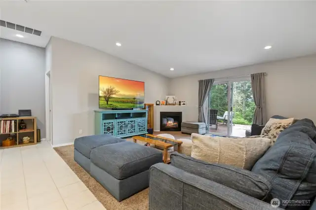 Family room off kitchen