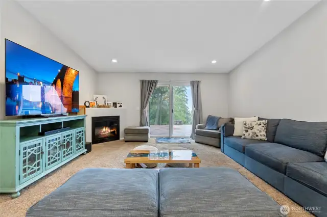Family room off kitchen