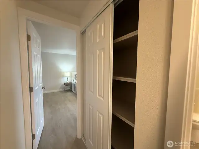 Hall with closet