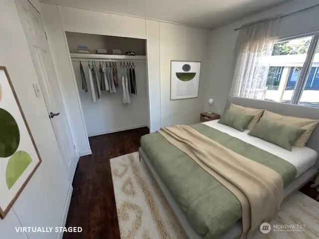 Primary Bed Virtually staged