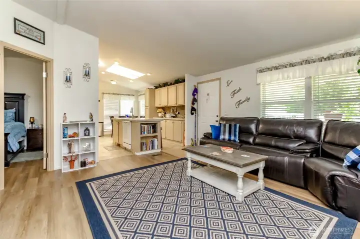 Living room is spacious