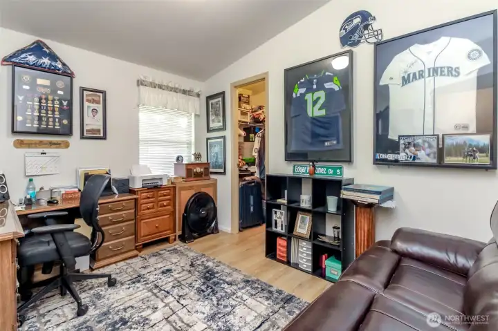 Bedroom 3 used as an office now, but this has a walk in closet