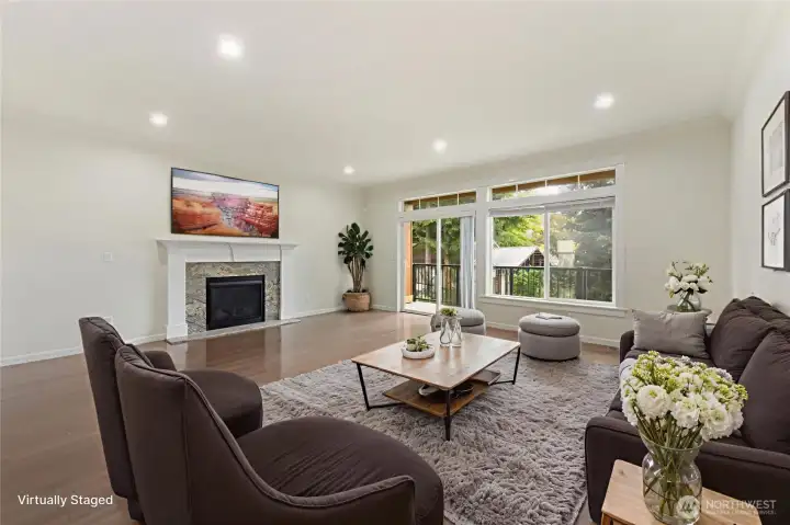 Living Room. Virtually staged