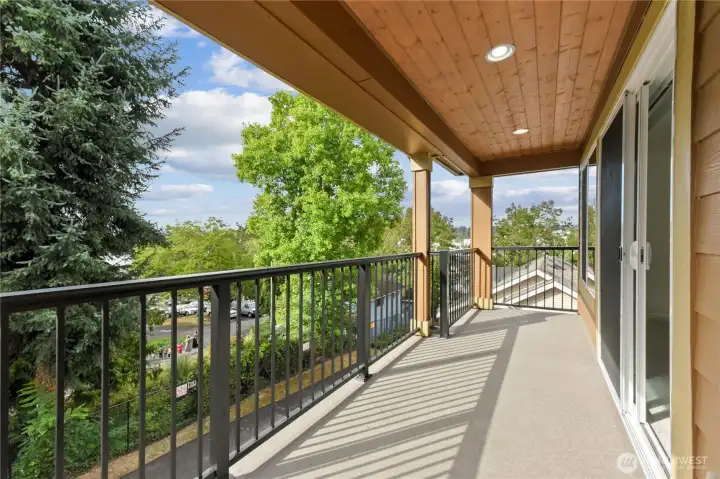 Balcony from the living room.