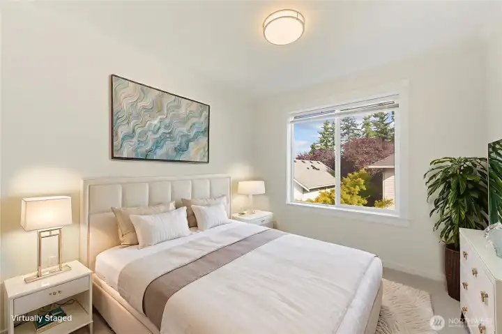Bedroom #2. Virtually staged