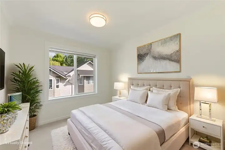 Bedroom #3. Virtually staged