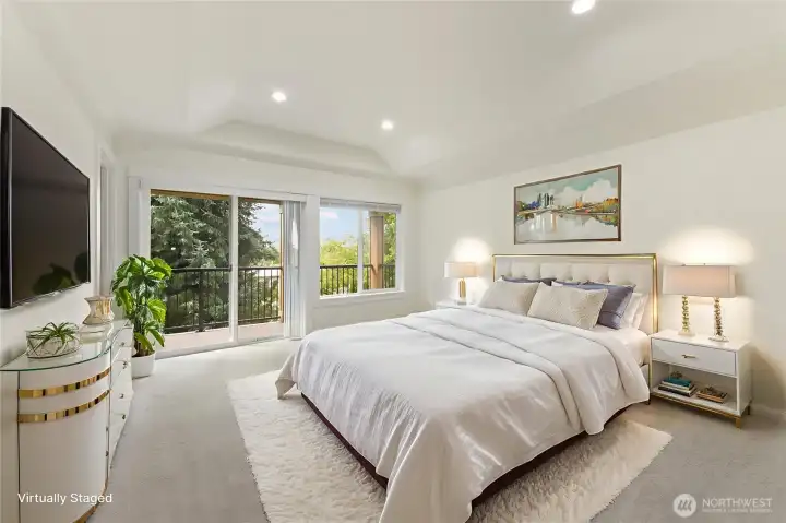 Primary Bedroom, Virtually staged