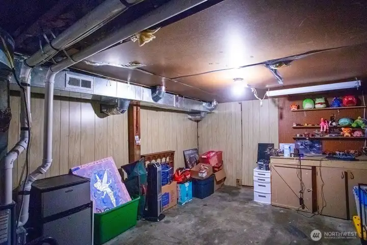 lower floor storage/workshop space