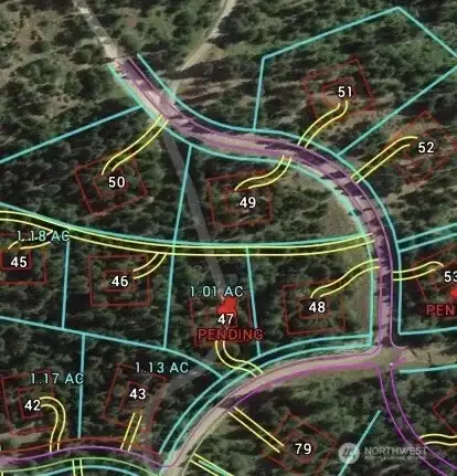 Lot 47.. shows driveway access