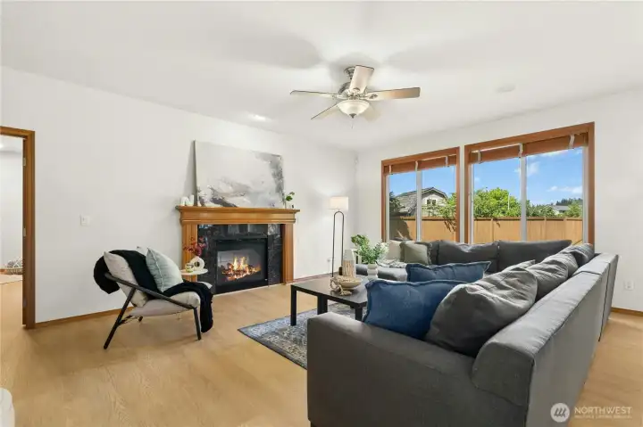 Expanded front footprint creates exceptionally large living spaces