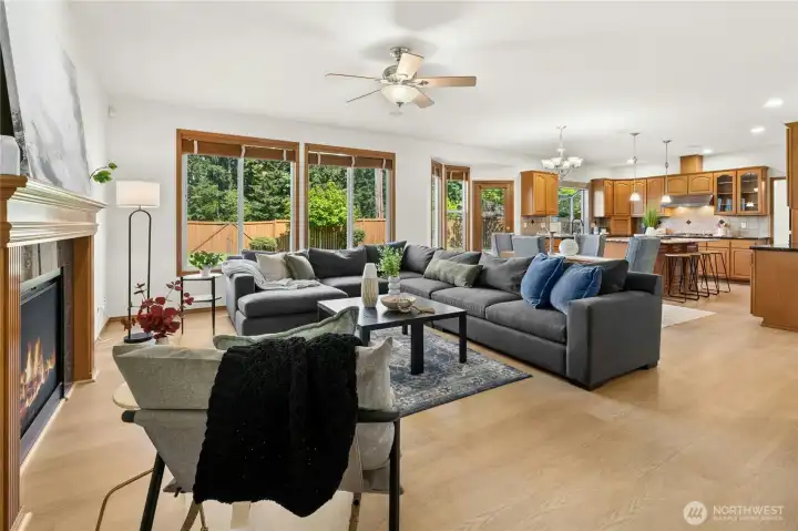 Builder-customized floorplan with generous room sizes throughout.