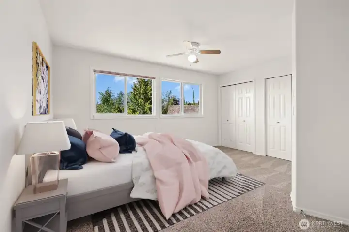 Virtually Staged - Generously sized secondary bedrooms throughout the home.