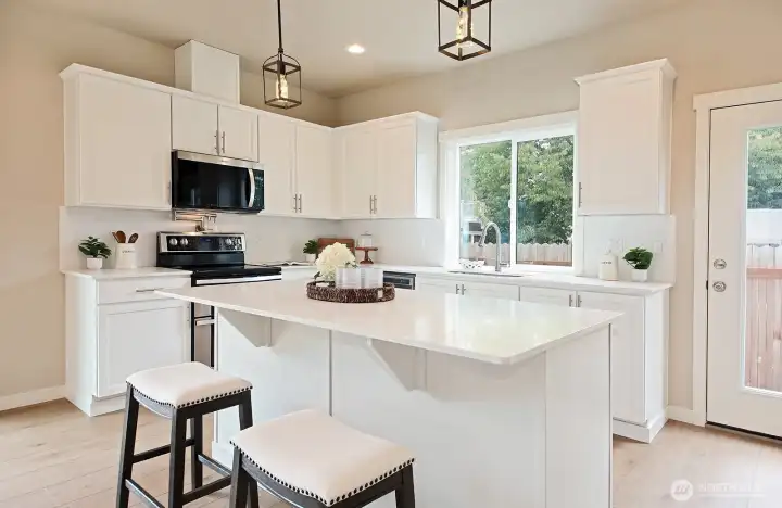 Kitchen (see design board for color schemes)