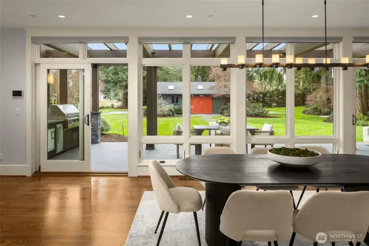 Sweeping Floor-to-Ceiling Architectural Grade Custom Windows Oriented to the Sunrise.