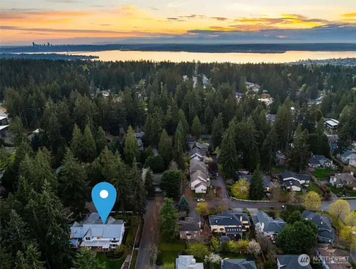 Perfectly positioned in the renowned Lake Washington School District, this estate is just down the street from Bridle Trails State Park and mere minutes to the technological and cultural hubs of Redmond, Kirkland, and Bellevue.