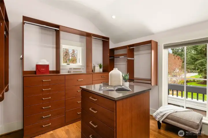 Custom Designed Walk-In Closet for the Ultimate Wardrobe Experience.