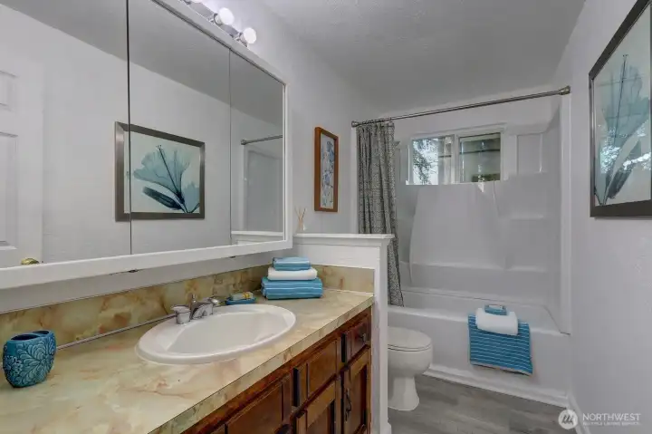 Main bathroom on upper level