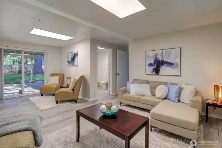 Downstairs rec room could be converted to 4th bedroom if Buyer desires.